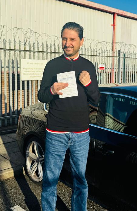 New driver who passed after taking driving lessons in Manchester