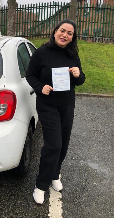 Student celebrating after completing driving lessons with DriveCrest